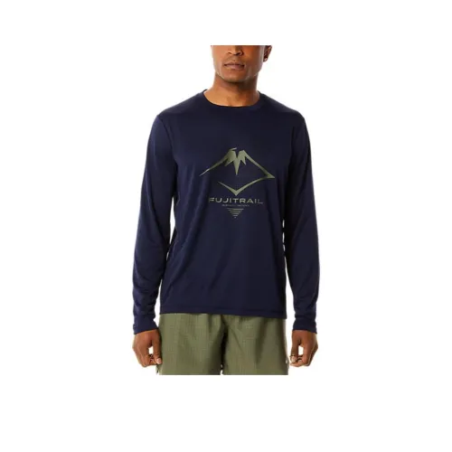 Asics FUJITRAILLONG T-Shirt Men's Dark Blue