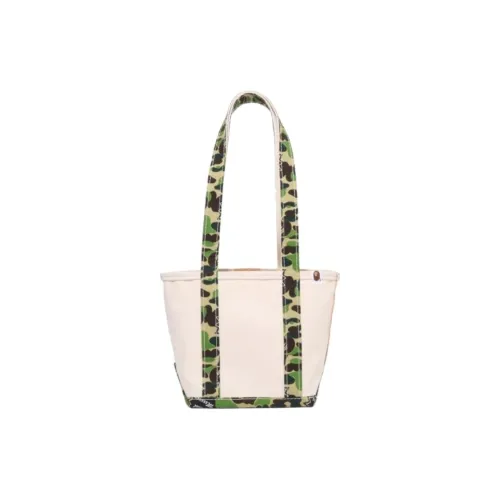 Saint Mxxxxxx X A BATHING APE Shoulder Bags Beige & Green