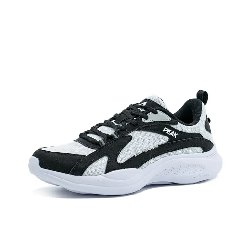PEAK Men's Casual Shoes Men's White Black-2