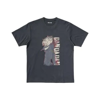 UNIQLO T Shirts Unisex Dark Gray