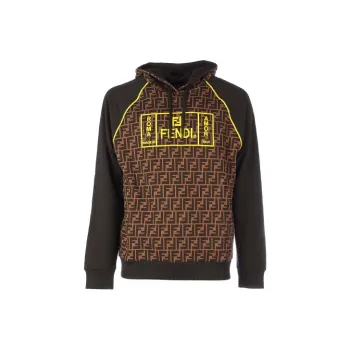 FENDI Sweatshirts Men Dark Coffee