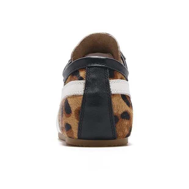 OSITA RED Slip Resistant Lightweight Breathable Low Top Casual Shoes Women's Leopard Print-2