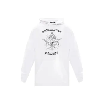 Balenciaga Gothic Logo Free Your Mind Hoodie