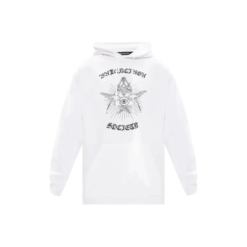 Balenciaga Gothic Logo Free Your Mind Hoodie-0