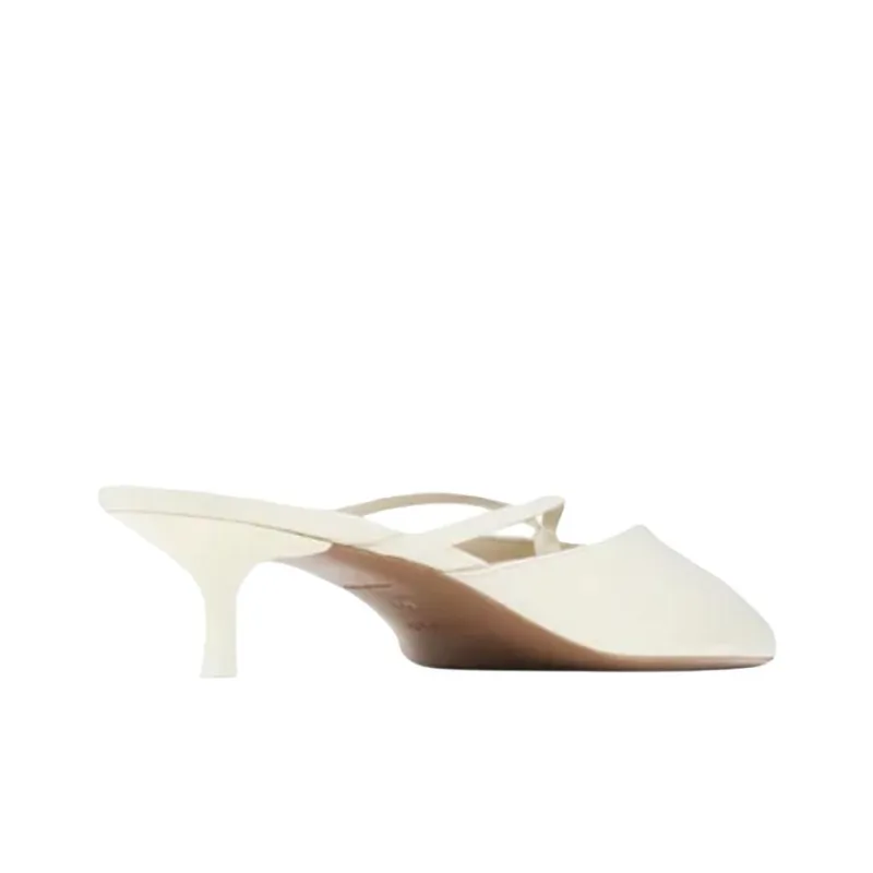 NEOUS Closed Toe Slippers 4cm Women's Ivory-2
