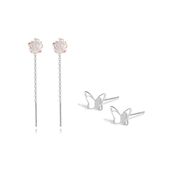 BLANK IN BLANK Sterling Silver Drop Earrings Women's