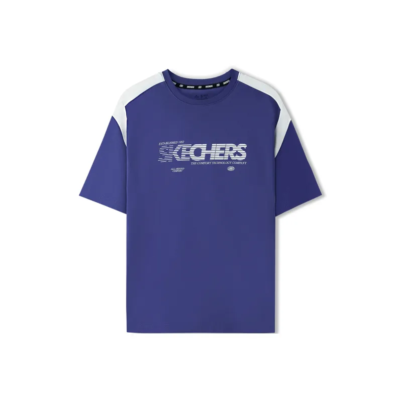 Skechers T Shirt Unisex Captain Purple-0