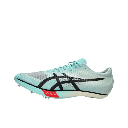 Asics MetaSpeed SP Anti Slip Wear Resistant Low Top Running Shoes Unisex Green Black