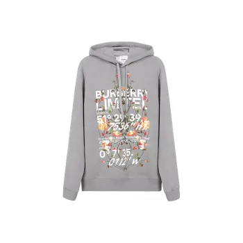 Burberry Floral Montage Print Hoodie