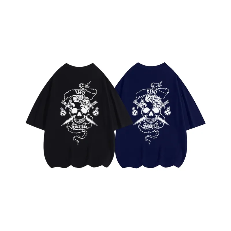 Kepu T Shirt Unisex 2 Pack 2 Pack White+White-11