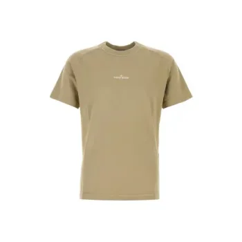 STONE ISLAND Logo Printed Crewneck T Shirt