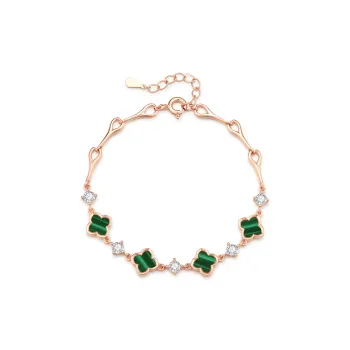 ZSY Agate 999 Fine Silver Bracelet Women's
