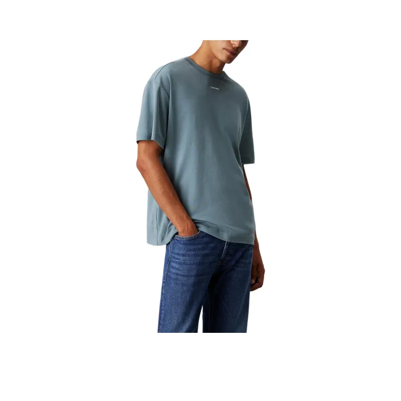 CALVIN KLEIN T Shirt Europe Version Men's Elf Blue-0