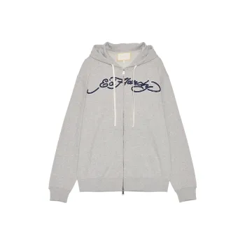 Ed Hardy Sweatshirts Men Plain Pure Gray E1PBM100