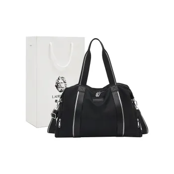 Old Man's Head Fabric Travel Bag Women's Black