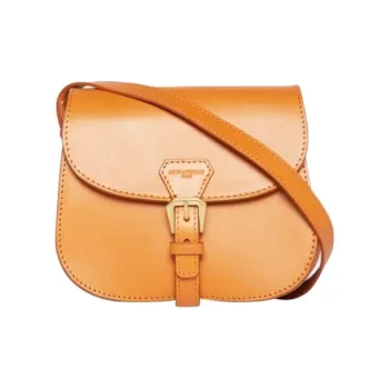INES DE LA FRESSANGE Cow Leather Crossbody Bag Women's Camel