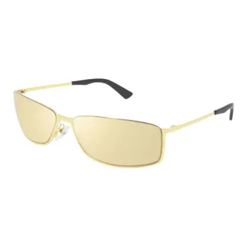 Balenciaga Metal Rectangular Sunglasses Men's Gold