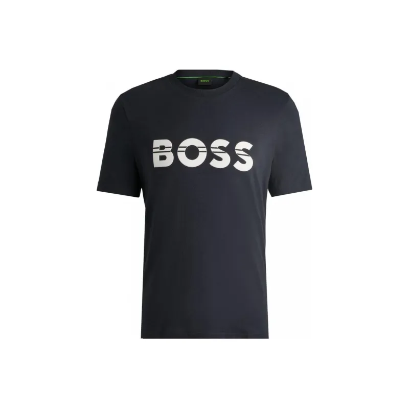 HUGO BOSS Logo patch Cotton T shirt-0