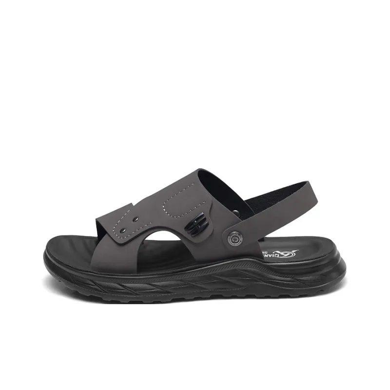 Strongman Beach Sandals Men Black/Gray-5