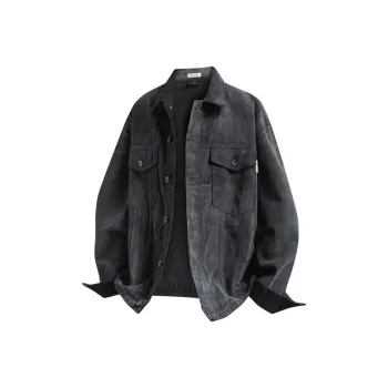 TINA GIA Jacket Men's Black Gray Color