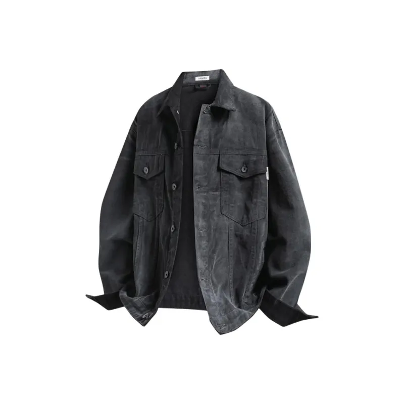 TINA GIA Jacket Men's Black Gray Color-0