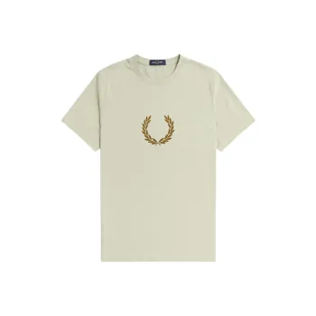FRED PERRY T Shirt Men's Light Oyster