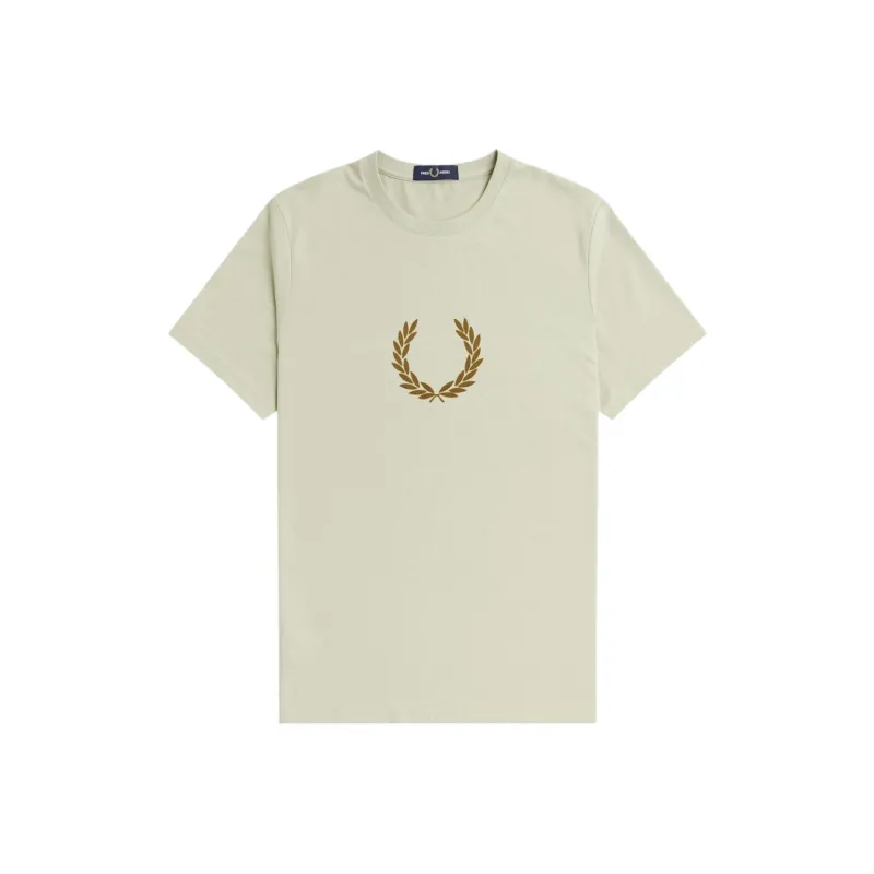 FRED PERRY T Shirt Men's Light Oyster-0