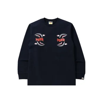 A BATHING APE Shark Ponr L/S Tee