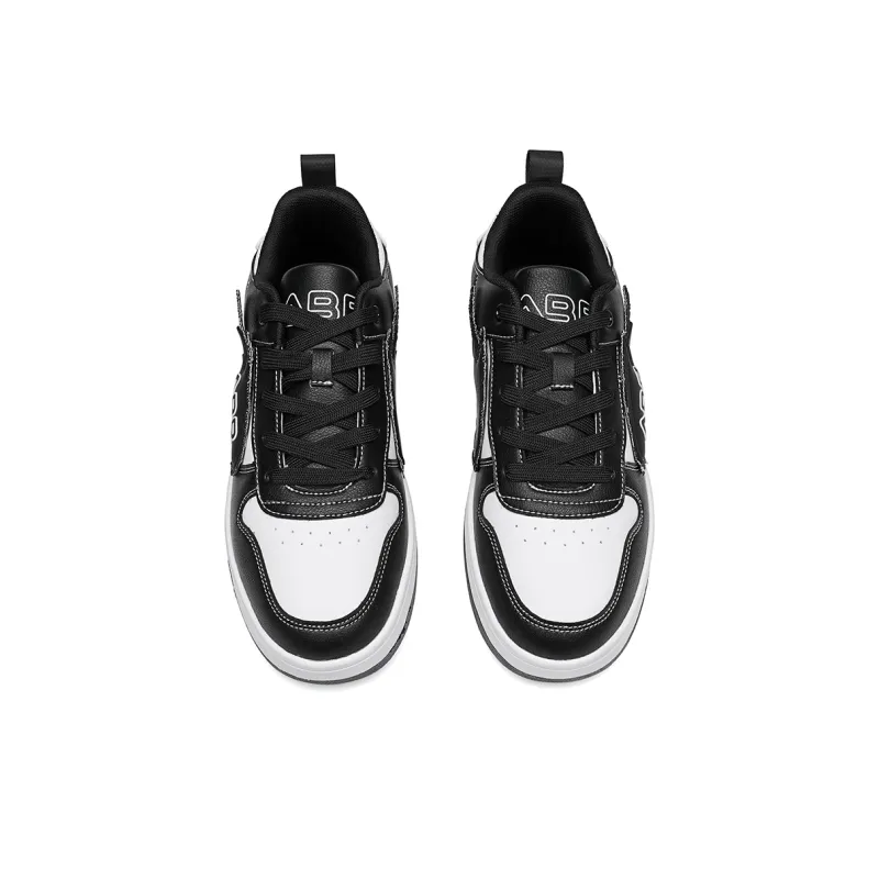 ABIDJAN Rocket Collection Lightweight And Breathable Low Top Skateboard Shoes Unisex White Black-3