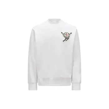Moncler Logo Patch Crewneck Sweatshirt