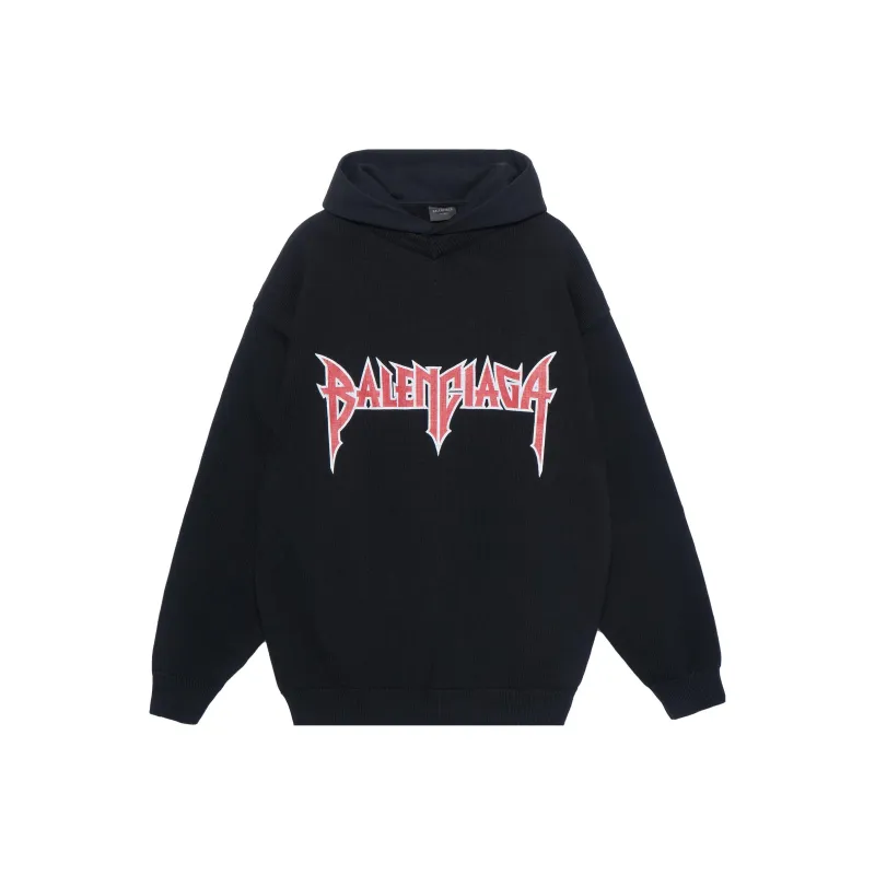 Balenciaga Logo Printed Hoodie-0