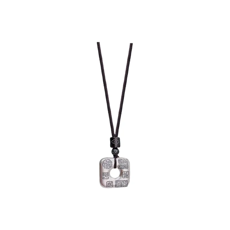 CHINA GOLD 999 Fine Silver Necklaces Unisex-0