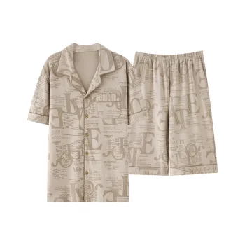 Pretty Lady Pajama Set Men's Linen