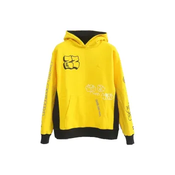 Jordan x QUANMINGXINGZHIJIAGEYISHUJIA Air Jordan X All Star Chicago Artist Collaboration Sweatshirt Men's Yellow