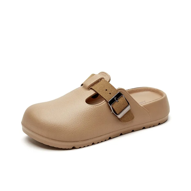 JOSINY Cut Out Odor Resistant Abrasion Resistant Slip Resistant Antibacterial Wrap toe Slippers Women's-5