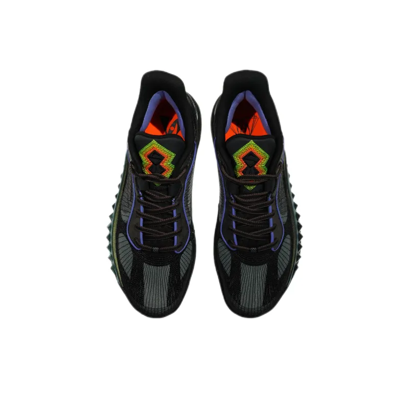 Anta Tide 6 Cushioned Slip-Resistant Abrasion-Resistant Low-Top Basketball Shoes Men's Green Black Gray-1
