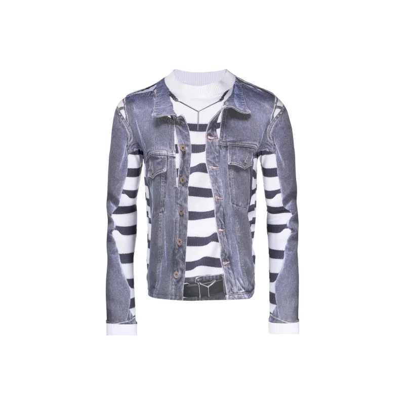 Y/Project Y Project X Jean Paul Gaultier Graphic Printed Top-0