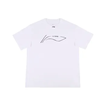 LiNing Regular T Shirt Unisex White