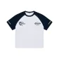 White & Navy Blue
