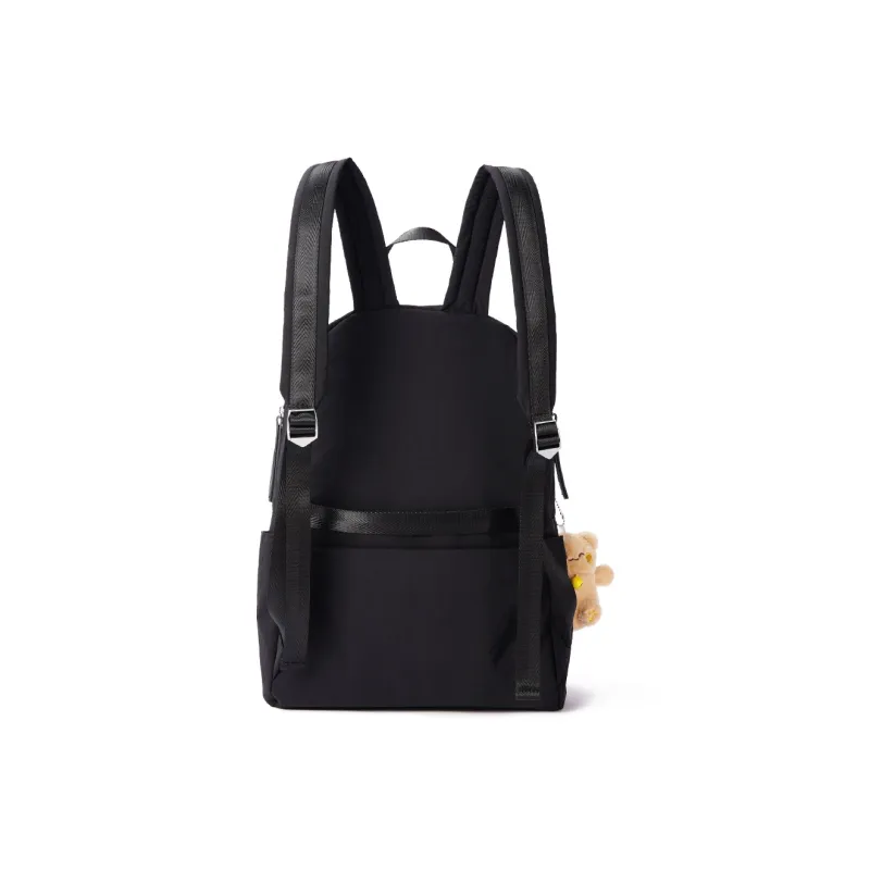 Dubaolu Fabric Backpack Large Size Unisex Black/Khaki/Gray-3