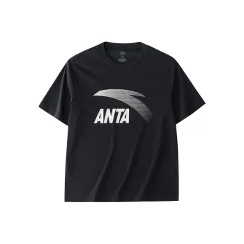 Anta T Shirt Men's Basic Black Silver