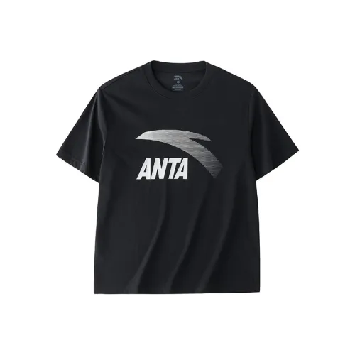 Anta T Shirt Men's Basic Black Silver