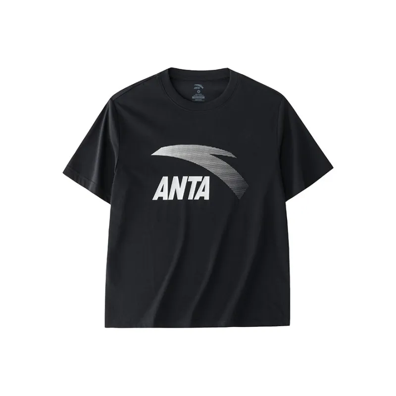 Anta T Shirt Men's Basic Black Silver-0