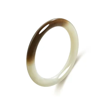 Lao Feng Xiang Hetian Jade Bangles Sugar Jade Women's