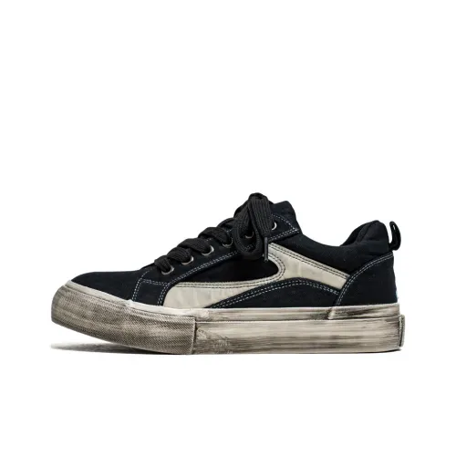 OUGLEMEN Low Top Canvas Shoes Men's