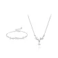 Bracelet+Necklace Clothing Sets[Sterling Silver 999]