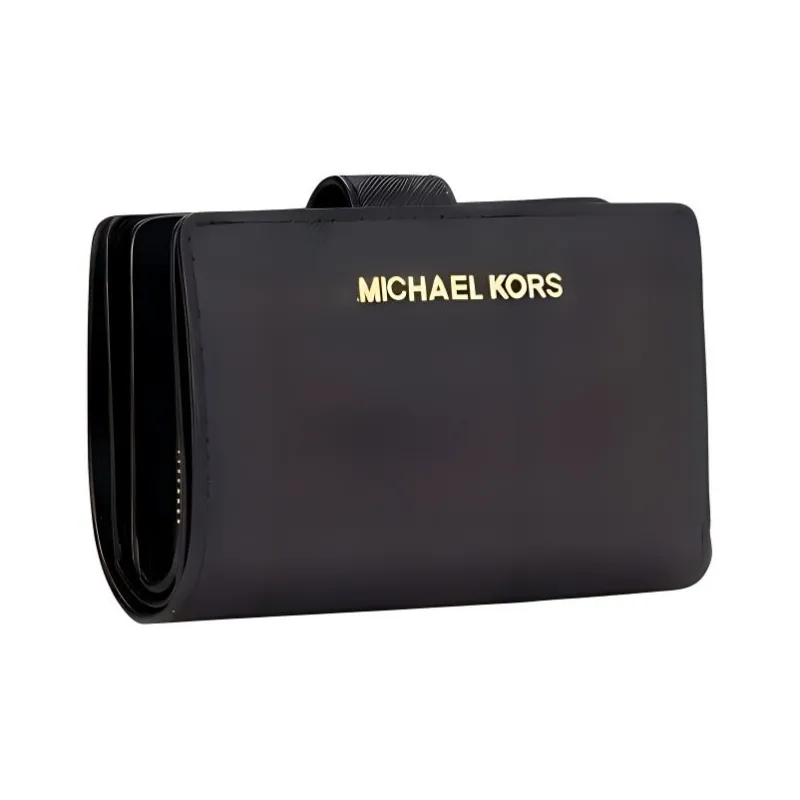 MICHAEL KORS MICHAEL KORS Handbag Collection Jet Set Travel Leather Wallet Medium Size Women's Black-1
