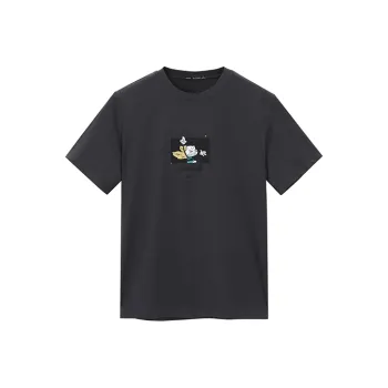 PEACEBIRD MEN T Shirt Men's Black 1 Fitted