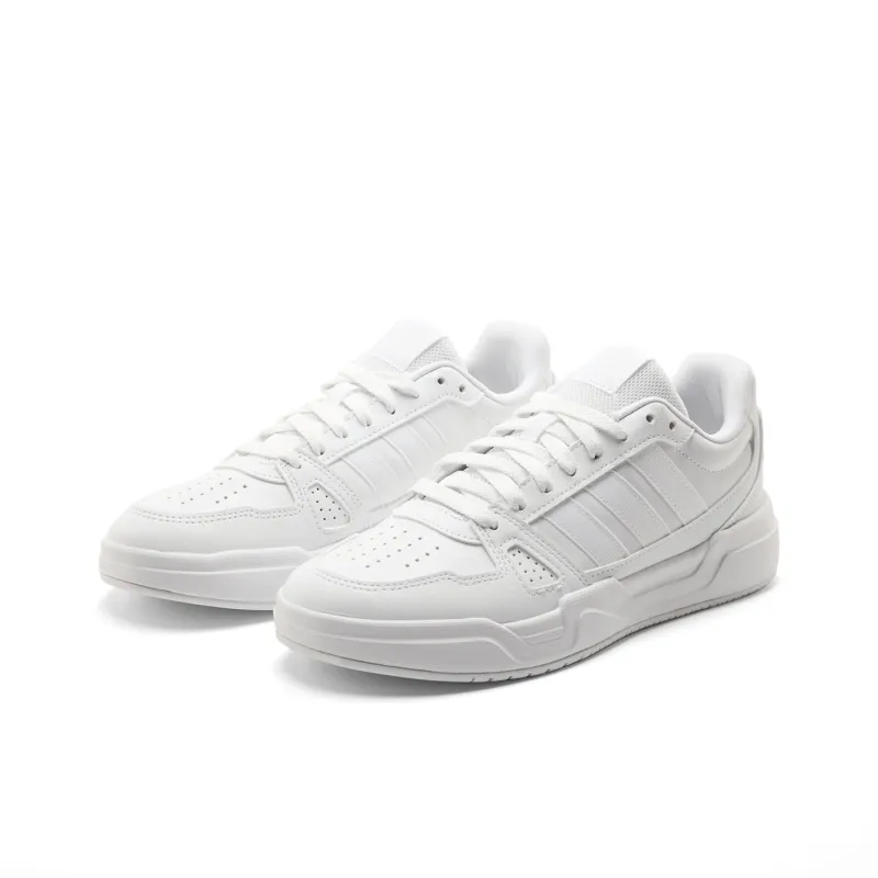 Adidas LITE BALLER Anti Slip Wear Resistant Low Top Skateboard Shoes Unisex White-2