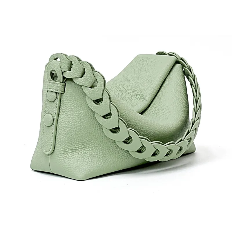 H YXIANG Cow Leather Shoulder Bag Women's Multicolor-2